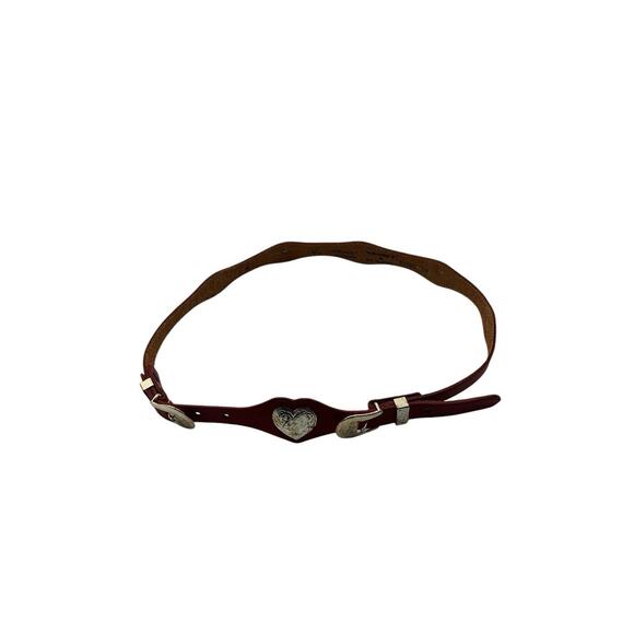 Unbranded Accessories - Made In The USA leather belt red Size 38 Adjustable